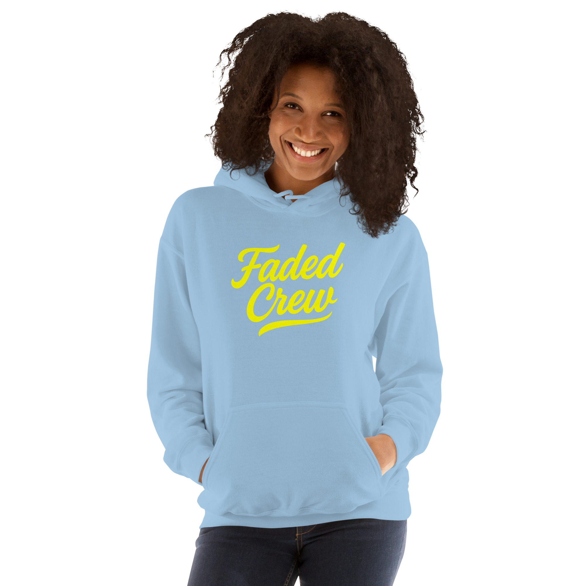 Faded Crew Unisex Hoodie - Image 6