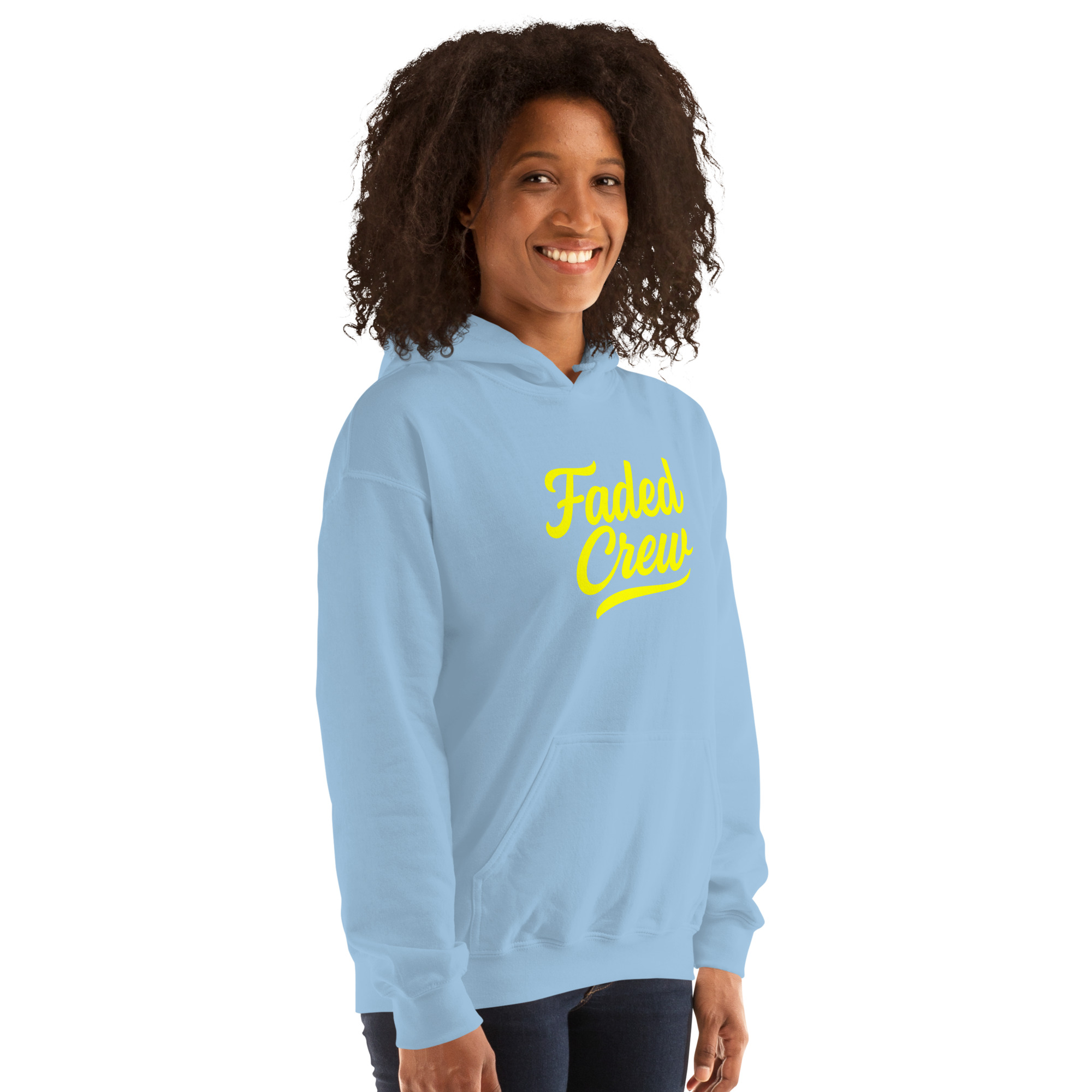 Faded Crew Unisex Hoodie - Image 10