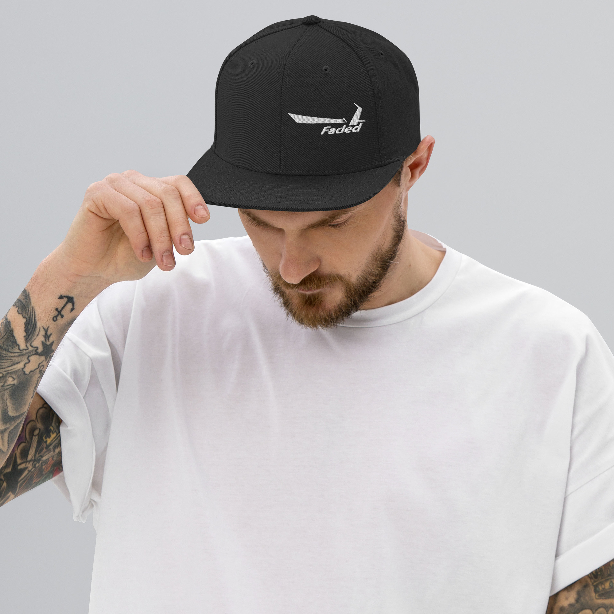 Classic Faded Snapback Hat - Image 7